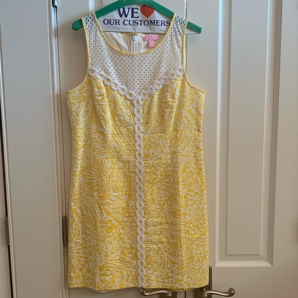 Lilly Pulitzer MacFarlane Lace Detail Shift Dress
